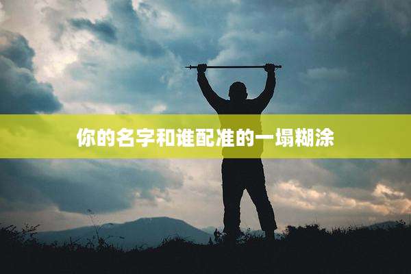 你的名字和谁配准的一塌糊涂