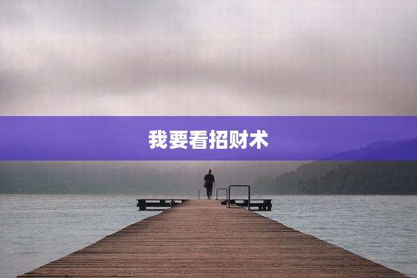 我要看招财术