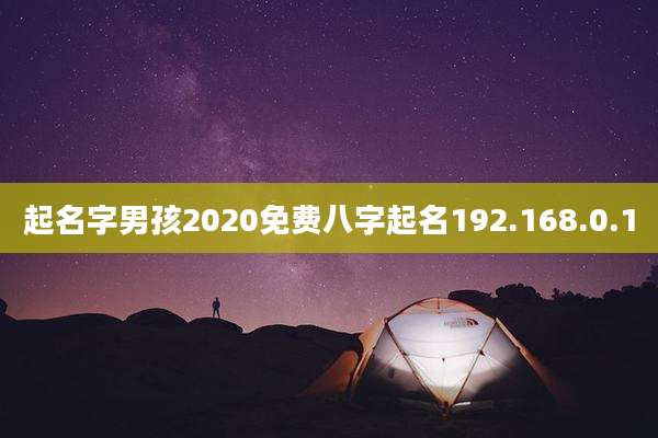起名字男孩2020免费八字起名192.168.0.1
