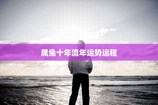 属兔十年流年运势运程