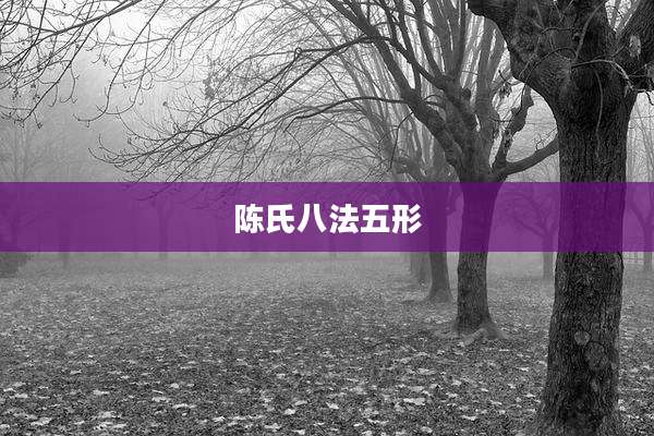陈氏八法五形