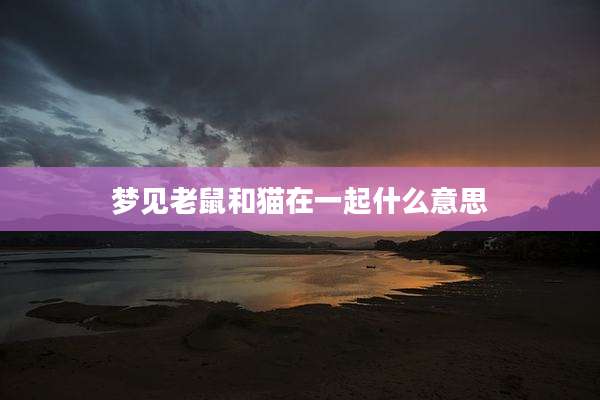梦见老鼠和猫在一起什么意思