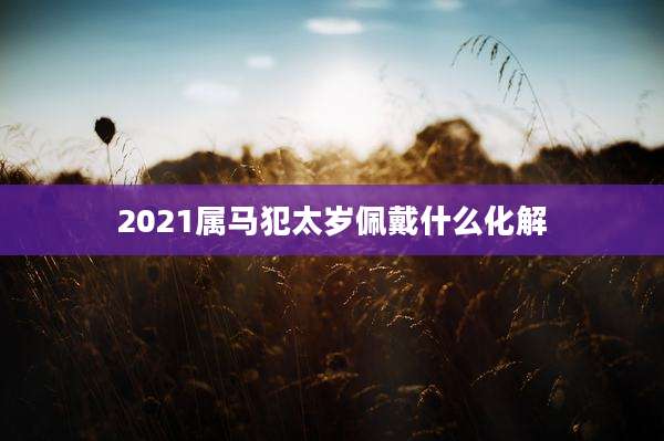 2021属马犯太岁佩戴什么化解