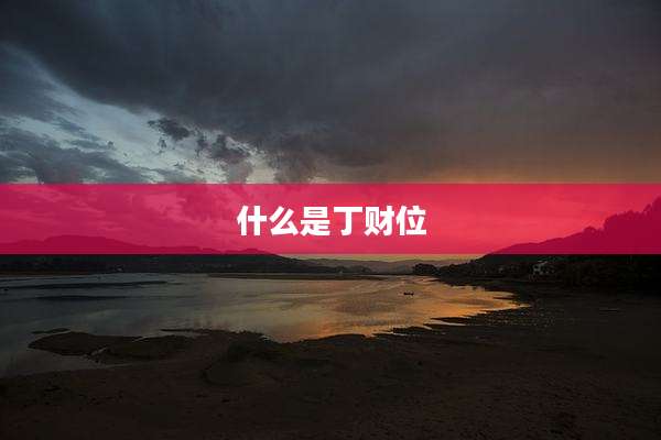 什么是丁财位