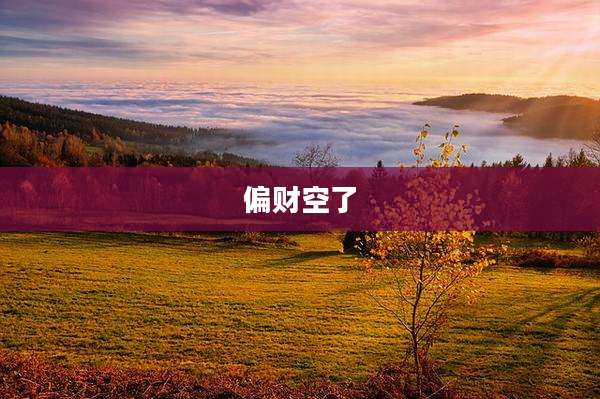 偏财空了