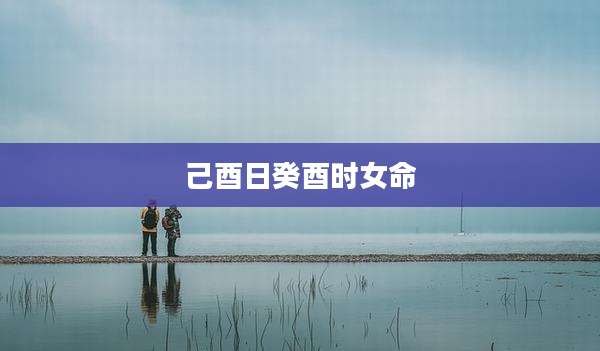 己酉日癸酉时女命