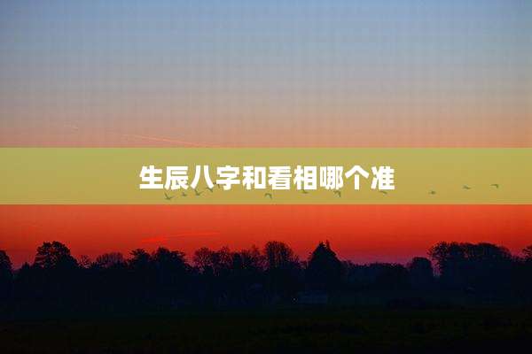 生辰八字和看相哪个准