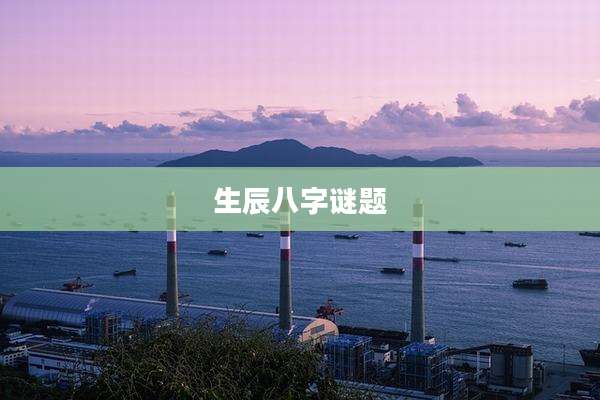生辰八字谜题
