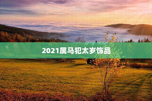 2021属马犯太岁饰品