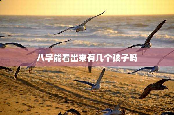 八字能看出来有几个孩子吗