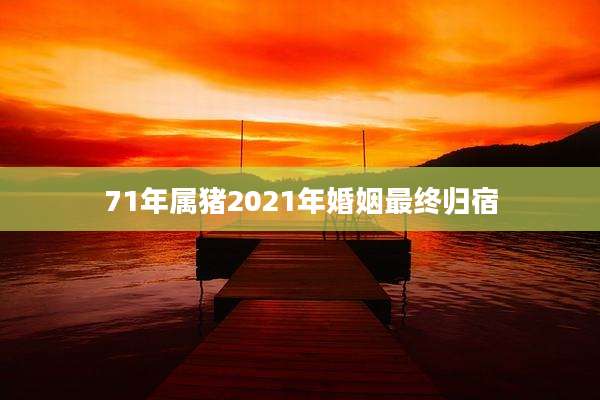 71年属猪2021年婚姻最终归宿