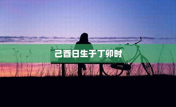己酉日生于丁卯时