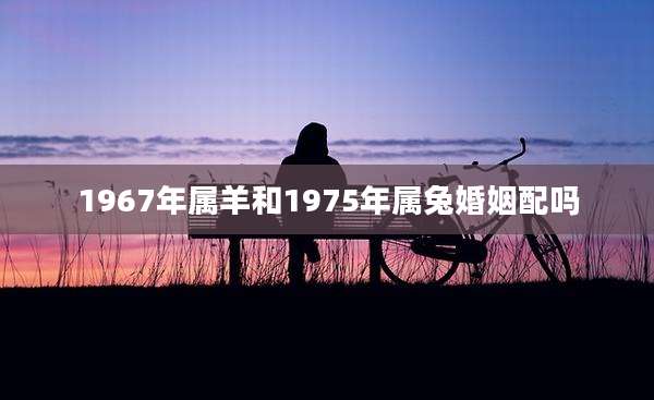 1967年属羊和1975年属兔婚姻配吗
