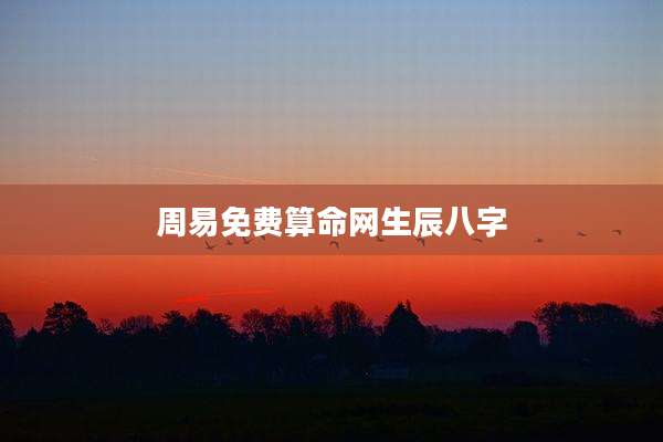 周易免费算命网生辰八字