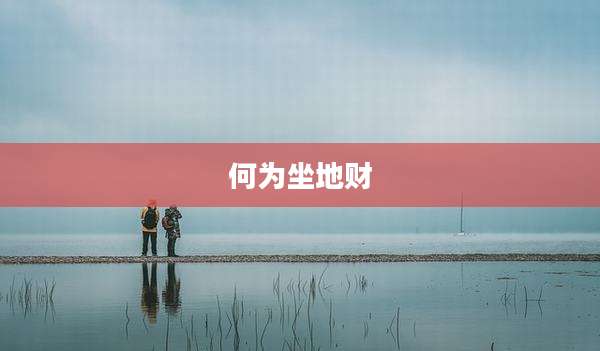 何为坐地财