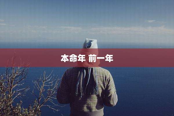本命年 前一年