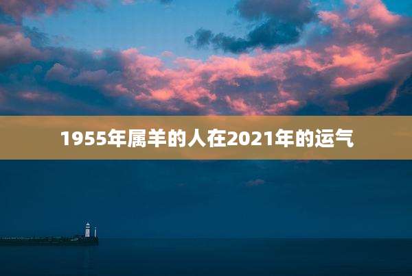 1955年属羊的人在2021年的运气
