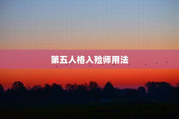 第五人格入殓师用法