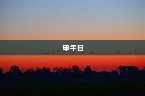 甲午日