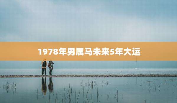 1978年男属马未来5年大运