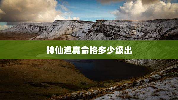 神仙道真命格多少级出