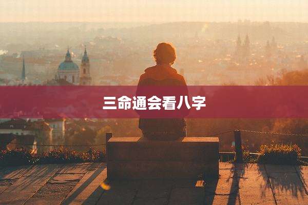 三命通会看八字