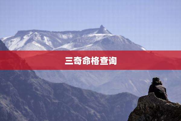 三奇命格查询