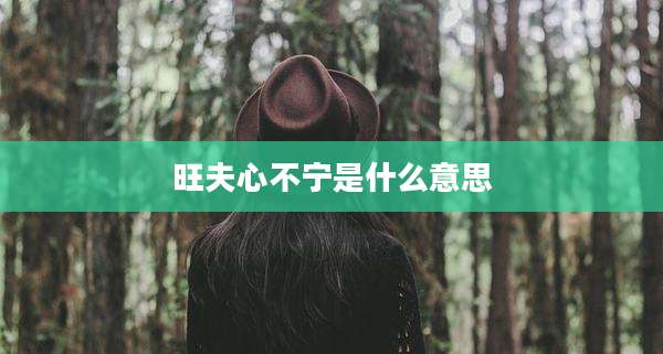 旺夫心不宁是什么意思