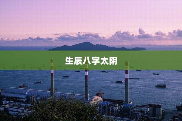 生辰八字太阴