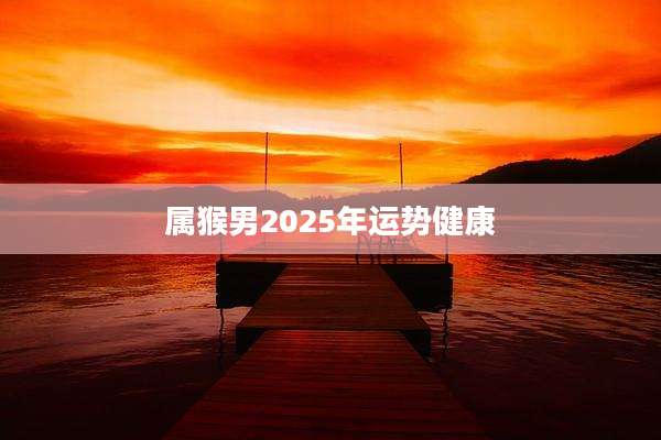 属猴男2025年运势健康