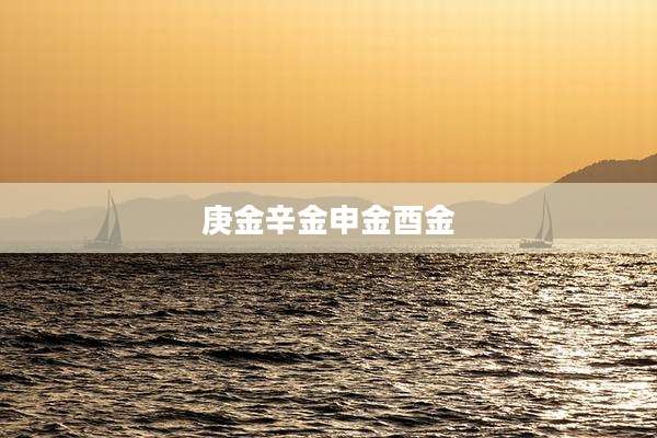 庚金辛金申金酉金
