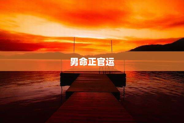 男命正官运