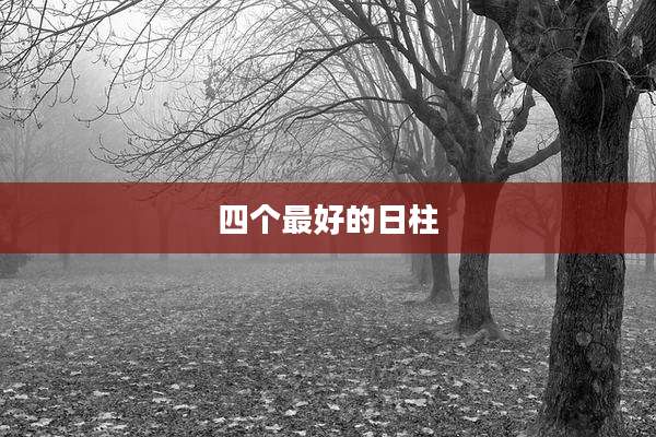 四个最好的日柱