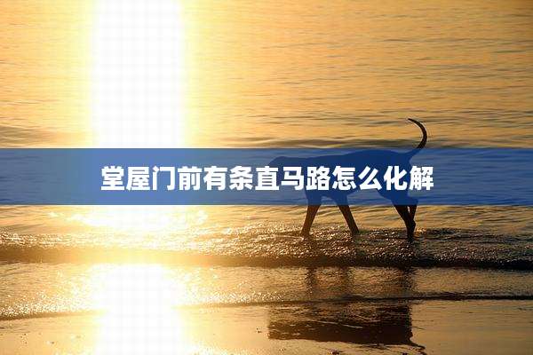 堂屋门前有条直马路怎么化解