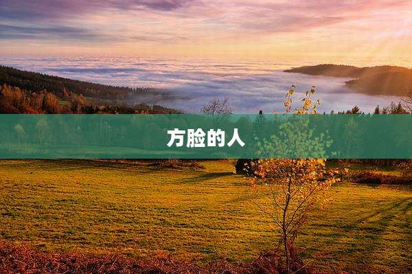 方脸的人