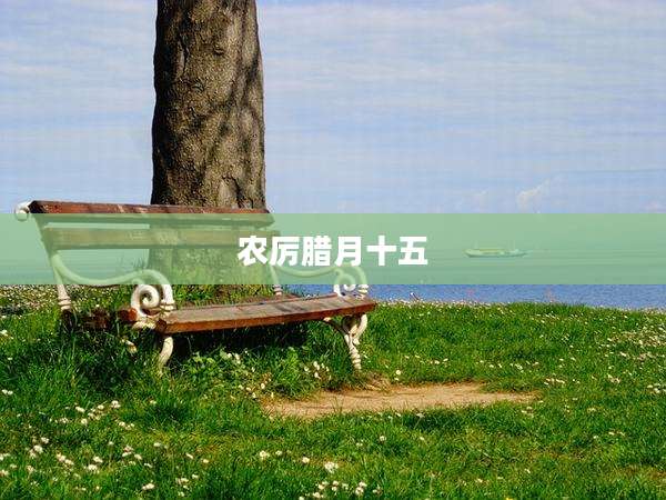 农厉腊月十五