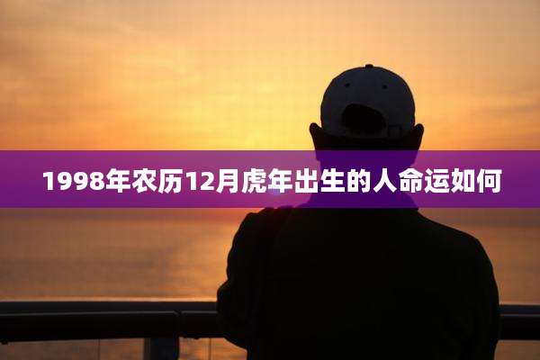 1998年农历12月虎年出生的人命运如何