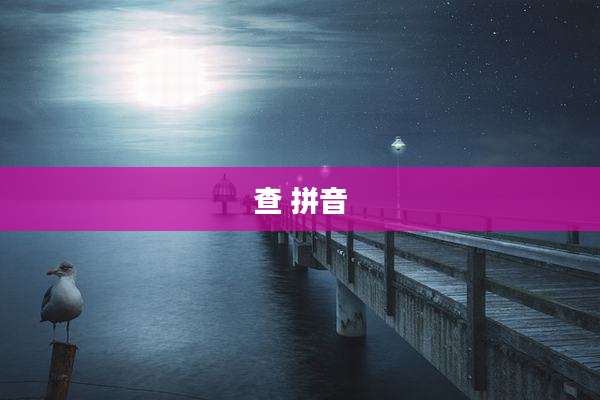 查 拼音