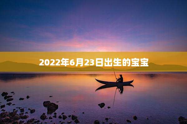 2022年6月23日出生的宝宝