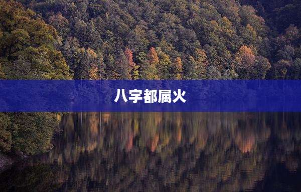 八字都属火