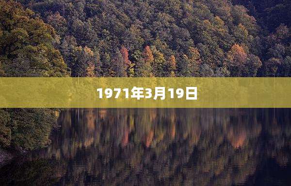 1971年3月19日
