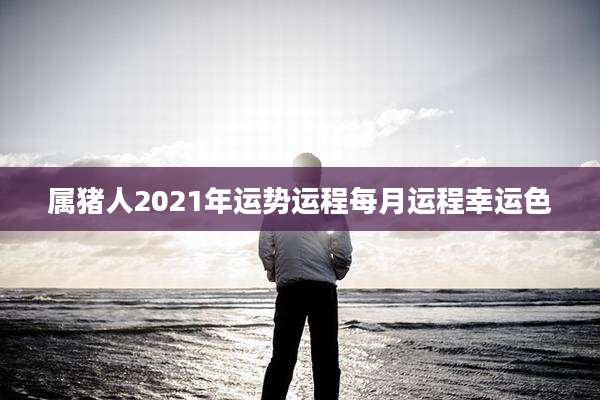 属猪人2021年运势运程每月运程幸运色