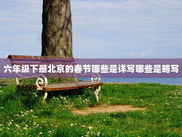 六年级下册北京的春节哪些是详写哪些是略写