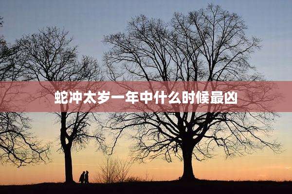 蛇冲太岁一年中什么时候最凶