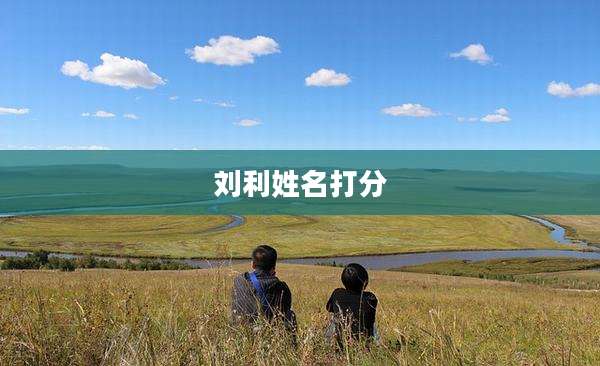 刘利姓名打分