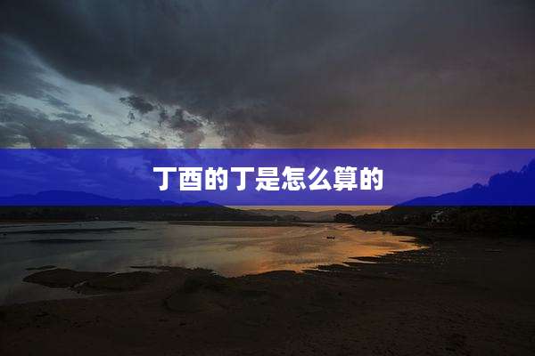 丁酉的丁是怎么算的