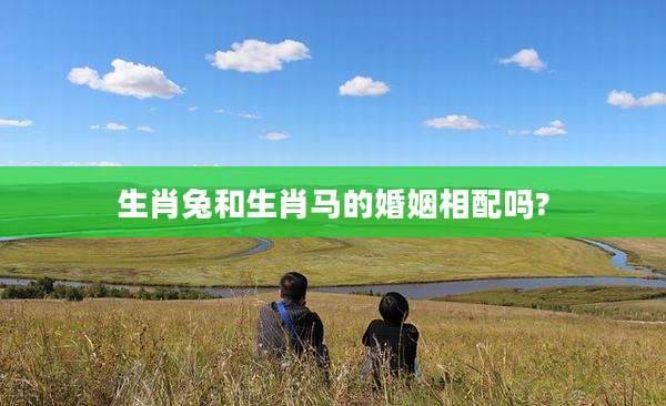 生肖兔和生肖马的婚姻相配吗?