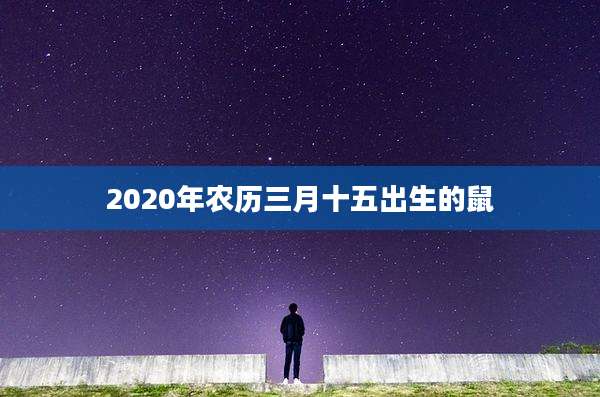 2020年农历三月十五出生的鼠