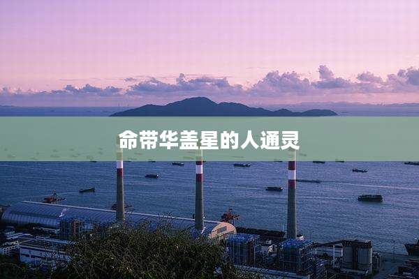 命带华盖星的人通灵