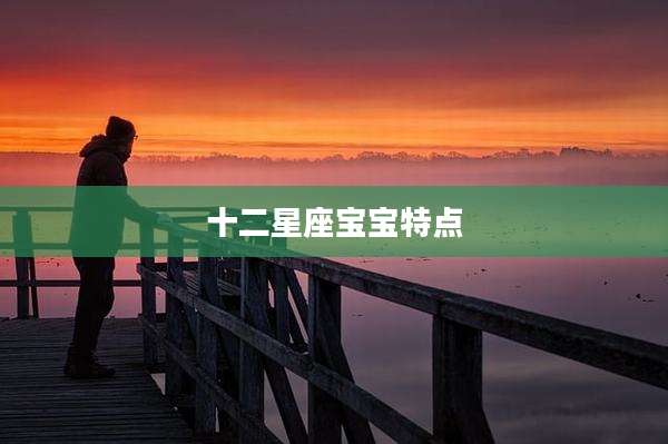十二星座宝宝特点